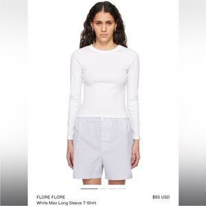 Flore Flore Max White Long Sleeve Top